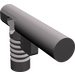LEGO Dark Stone Gray Minifig Hose Nozzle with Side String Hole without Grooves