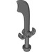 LEGO Dark Stone Gray Minifig Sword Scimitar (43887 / 48693)