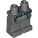 LEGO Dunkles Steingrau Minifigure Hüften und Beine mit Schwarz Gürtel und Silber Kette (3815 / 57025)
