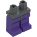 LEGO Tumma kivenharmaa Minihahmo Lonkat jossa Dark Purppura Jalat (73200 / 88584)