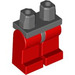 LEGO Gris pierre foncé Minifigure Les hanches avec rouge Jambes (73200 / 88584)