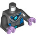 LEGO Dark Stone Gray Mr. Freeze Minifig Torso (973 / 76382)