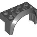 LEGO Dark Stone Gray Mudguard Brick 2 x 4 x 2 with Wheel Arch (3387)