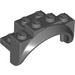 LEGO Dark Stone Gray Mudguard Brick 2 x 4 x 2 with Wheel Arch (35789)