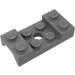 LEGO Dark Stone Gray Mudguard Plate 2 x 4 with Arches with Hole (60212)