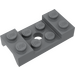 LEGO Donker Steengrijs Spatbord Plaat 2 x 4 met Arches met gat (60212)