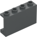 LEGO Dark Stone Gray Panel 1 x 4 x 2 (14718)