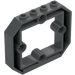 LEGO Dunkles Steingrau Paneel 1 x 6 x 4.3 mit Fenster (49699)