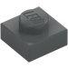 LEGO Dark Stone Gray Plate 1 x 1 (3024)