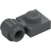 LEGO Dark Stone Gray Plate 1 x 1 with Clip (Thick Ring) (4081 / 41632)