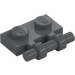 LEGO Dark Stone Gray Plate 1 x 2 with Handle (Open Ends) (2540)