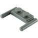 LEGO Gris pierre foncé assiette 1 x 2 avec Poignées (Poignées basses) (3839)
