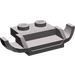 LEGO Gris pierre foncé assiette 1 x 2 avec Racer Grille (50949)