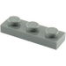 LEGO Dark Stone Gray Plate 1 x 3 (3623)
