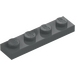 LEGO Dark Stone Gray Plate 1 x 4 (3710)