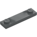 LEGO Dark Stone Gray Plate 1 x 4 with Two Studs with Groove (41740)