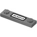LEGO Dark Stone Gray Plate 1 x 4 with Two Studs with &#039;JH 60314&#039; Sticker with Groove (41740)