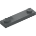 LEGO Dark Stone Gray Plate 1 x 4 with Two Studs without Groove (92593)