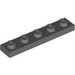 LEGO Dark Stone Gray Plate 1 x 5 (78329)