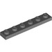 LEGO Gris pierre foncé assiette 1 x 6 avec grise Rayures (3666 / 106730)