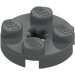 LEGO Dark Stone Gray Plate 2 x 2 Round with Axle Hole (with &#039;+&#039; Axle Hole) (4032)