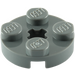 LEGO Dark Stone Gray Plate 2 x 2 Round with Axle Hole (with &#039;+&#039; Axle Hole) (4032)