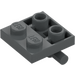 LEGO Dark Stone Gray Plate 2 x 2 with Bottom Bar (5066)