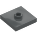 LEGO Dark Stone Gray Plate 2 x 2 with Groove and 1 Center Stud (23893 / 87580)