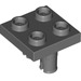 LEGO Dark Stone Gray Plate 2 x 2 with Two Bottom Pins (15092 / 49131)
