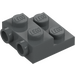 LEGO Dark Stone Gray Plate 2 x 2 x 0.7 with 2 Studs on Side (4304 / 99206)