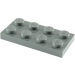 LEGO Dunkler Steingrau Platte 2 x 4 (3020)