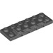LEGO Dark Stone Gray Plate 2 x 6 x 0.7 with 4 Studs on Side (72132 / 87609)