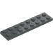 LEGO Dark Stone Gray Plate 2 x 8 (3034)