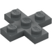 LEGO Dark Stone Gray Plate 3 x 3 Cross (15397)