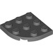LEGO Dark Stone Gray Plate 3 x 3 Round Corner (30357)
