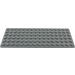 LEGO Gris pierre foncé assiette 6 x 16 (3027)