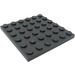 LEGO Gris piedra oscuro Placa 6 x 6 (3958)