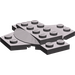 LEGO Dunkles Steingrau Platte 6 x 6 x 0.667 Kreuz mit Dome (30303)