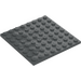 LEGO Dark Stone Gray Plate 8 x 8 (41539 / 42534)