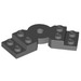 LEGO Gris pierre foncé assiette Rotated 45° (79846)