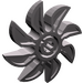 LEGO Dark Stone Gray Propellor 8 Blade 5 Diameter (41530 / 60591)