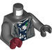 LEGO Dark Stone Gray Rainn Delacourt Minifig Torso (973 / 76382)