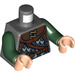 LEGO Dunkles Steingrau Rohan Soldier Torso (973 / 76382)