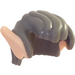 LEGO Dark Stone Gray Short Hair Combed Back with Elf Ears (68498)
