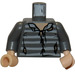 LEGO Grigio pietra scuro Sirius Nero Busto con Dark Stone Braccia e Chiaro Carne Mani (973)