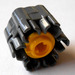 LEGO Donker Steengrijs Six Shooter Assembly met Geel Op gang brengen