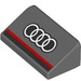 LEGO Donker Steengrijs Helling 1 x 2 (31°) met Audi logo (85984 / 106736)