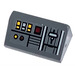 LEGO Dark Stone Gray Slope 1 x 2 (31°) with Control Instruments 75158 Sticker (85984)