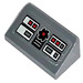 LEGO Dark Stone Gray Slope 1 x 2 (31°) with Nindroid Dashboard Sticker (85984)