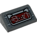 LEGO Dark Stone Gray Slope 1 x 2 (31°) with Resistance Transport Pod Control Panel Sticker (85984)